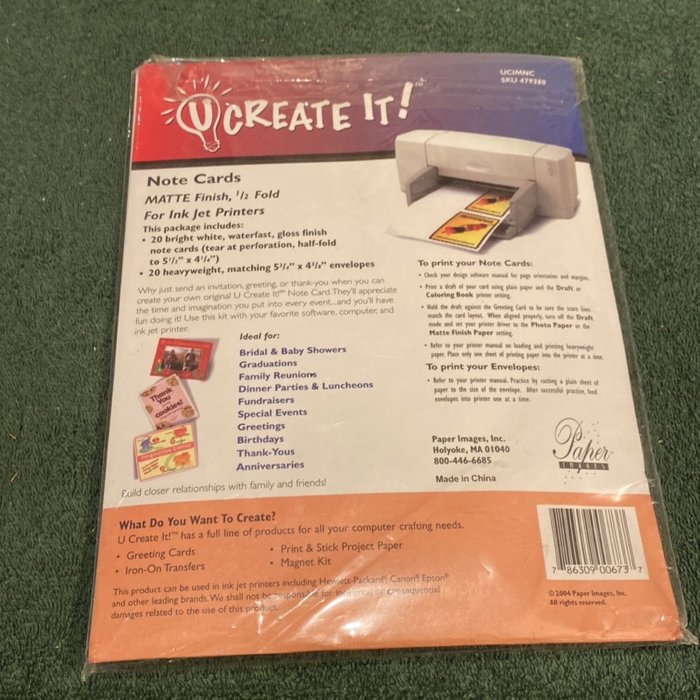 NWT Create It Note Cards - Picture 2 of 2